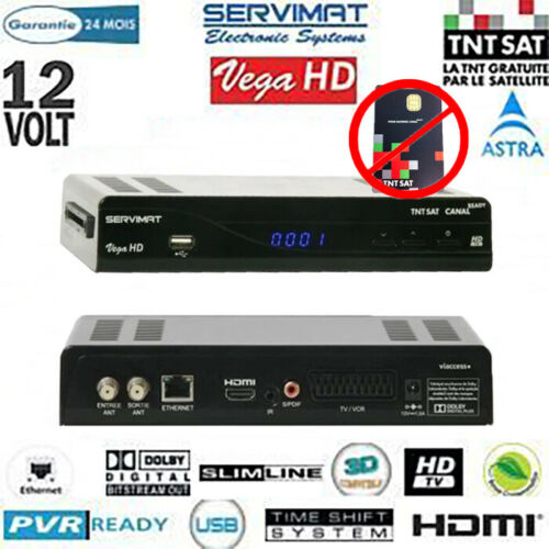 RCEPTEUR NUMRIQUE SERVIMAT VEGA HD ET CORDON HDMI (SANS CARTE TNTSAT)